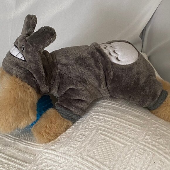 Pet Gray Fleece Warm Animal Hoodie - Picture 1 of 9